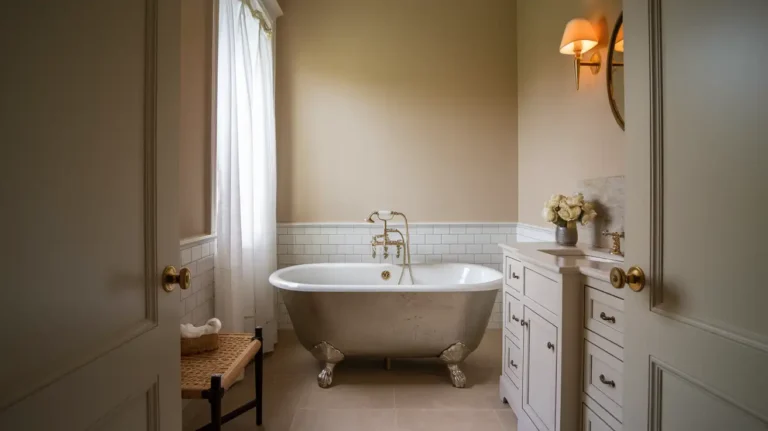 How to Fit a Freestanding Bathtub Into a Small Bathroom