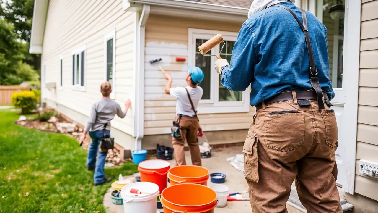 What is the Average cost for exterior home painting in 2025?